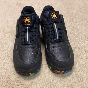 Black Reflective Nike Air Force 1’s
